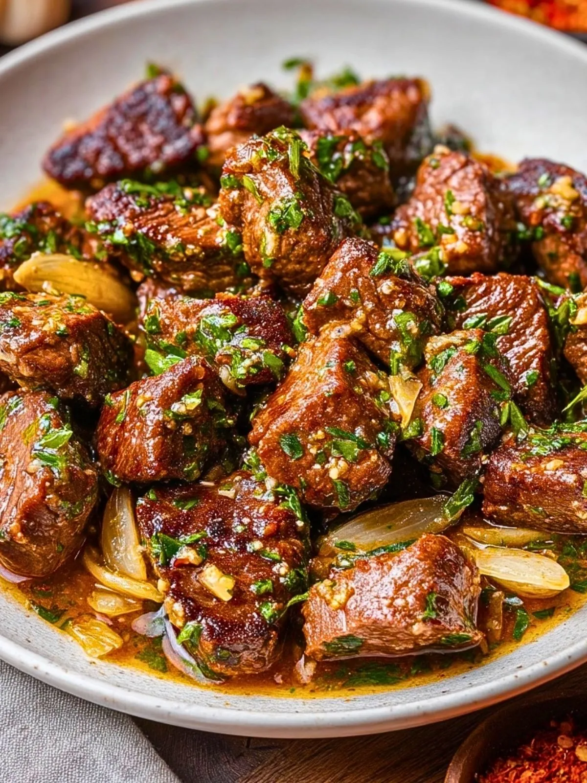 Bouchées De Steak Au Beurre Ail (1)