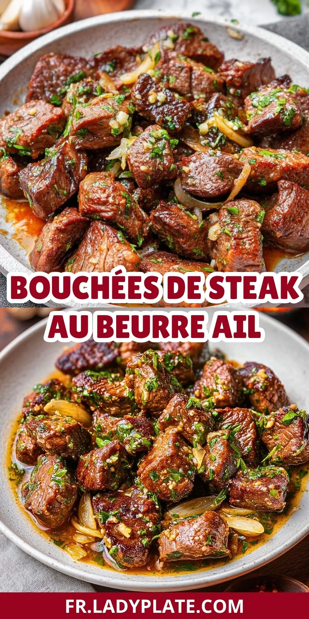 Bouchées De Steak Au Beurre Ail (2)