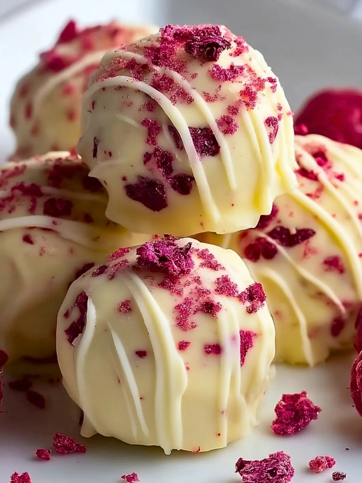 Boulettes de Cheesecake Framboise au Chocolat Blanc (1)
