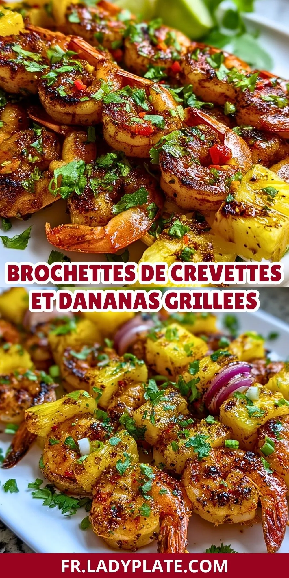 Brochettes De Crevettes Et Dananas Grillees (2)