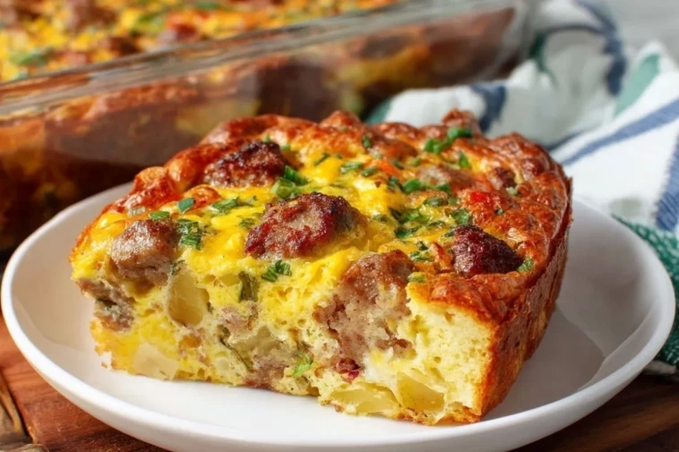 Casserole de Petit Déjeuner aux Saucisses