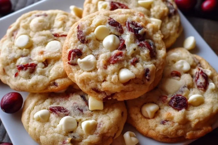 Cookies Au Chocolat Blanc Et Canneberges