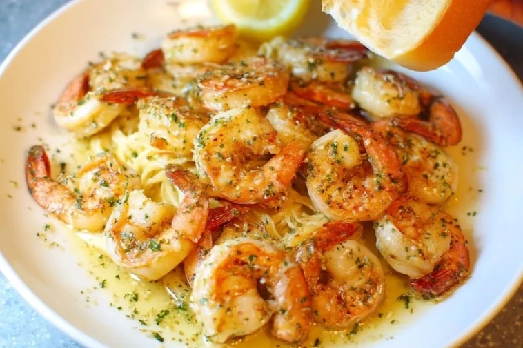 Crevettes Sautées à LAil et au Beurre