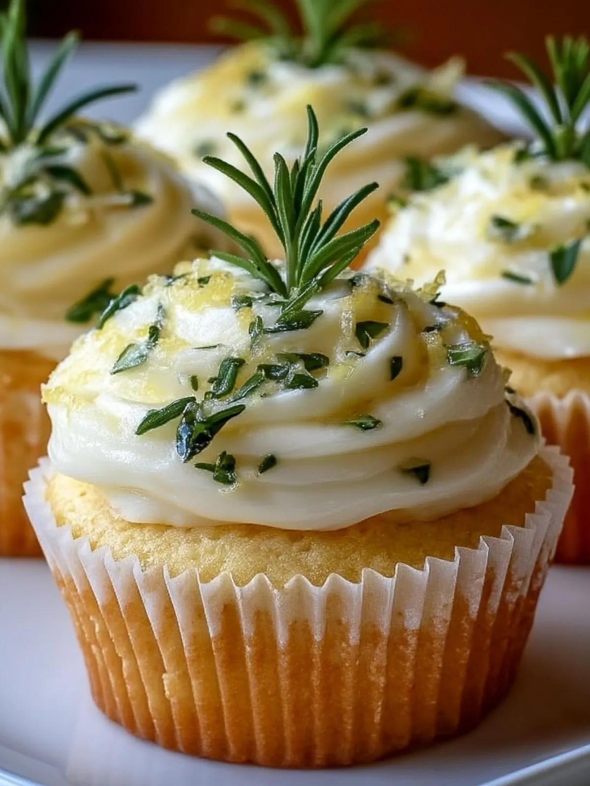 Cupcakes Au Citron, Thym Et Romarin (1)