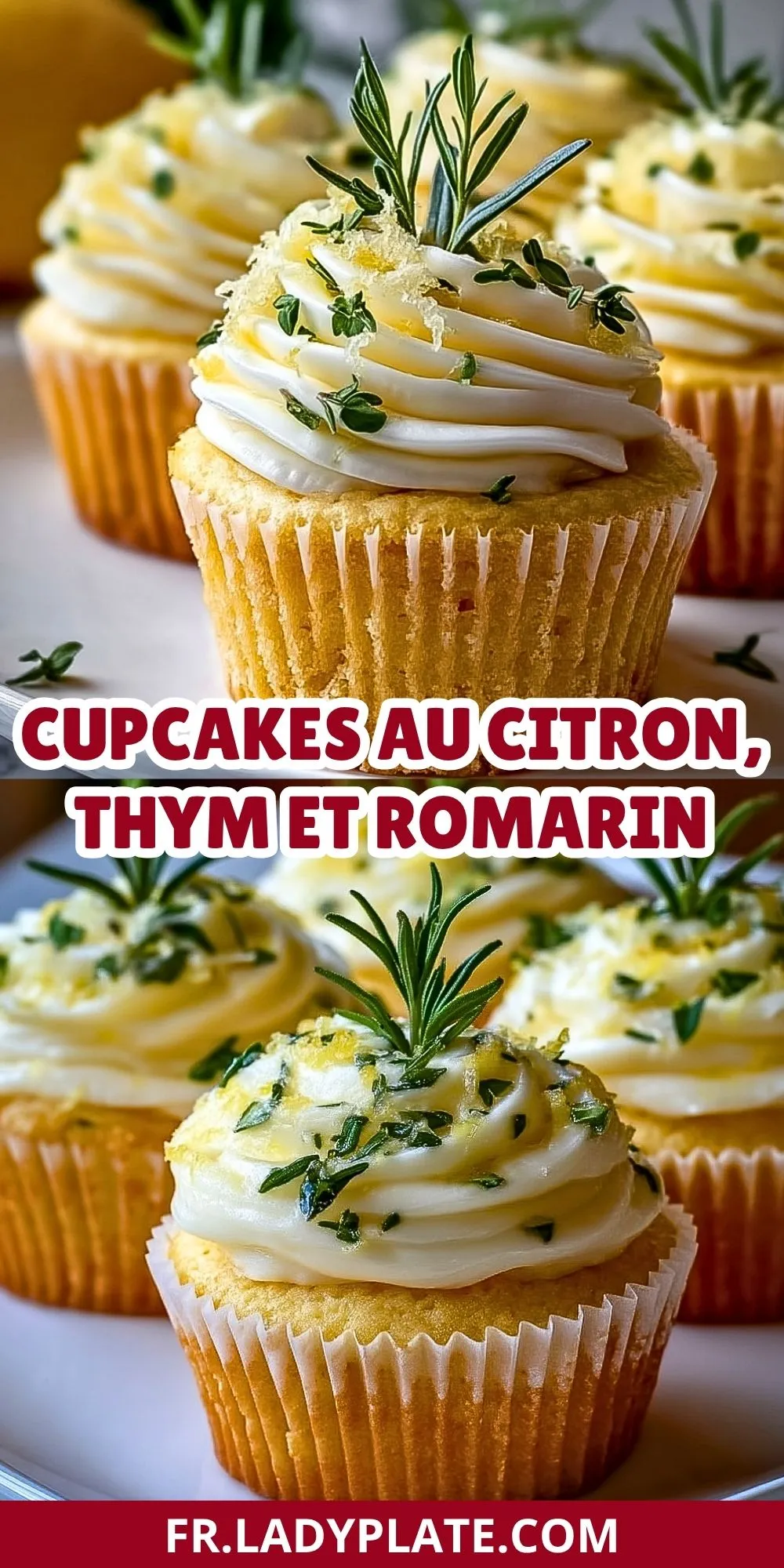 Cupcakes Au Citron, Thym Et Romarin (2)