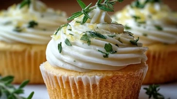 Cupcakes Au Citron, Thym Et Romarin