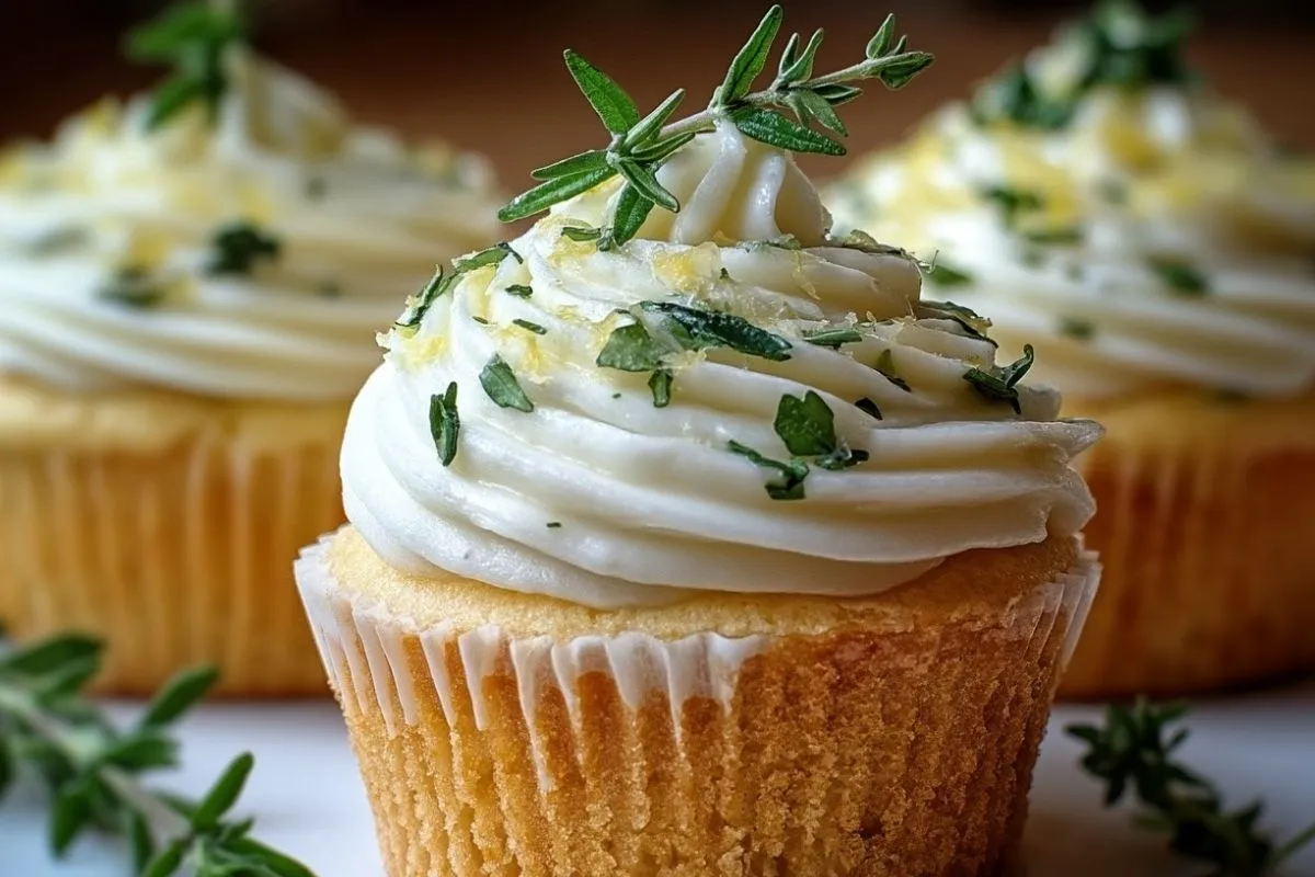 Cupcakes Au Citron, Thym Et Romarin