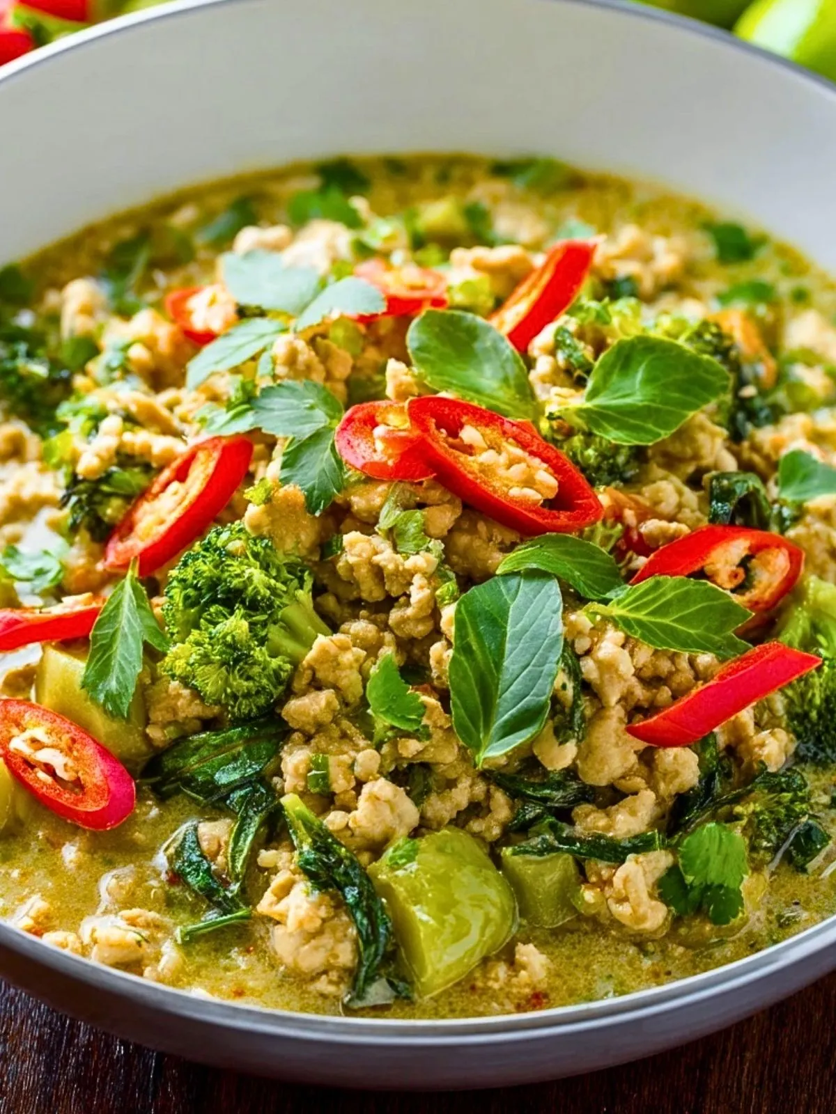 Curry Vert Thaï Au Poulet Haché (1)