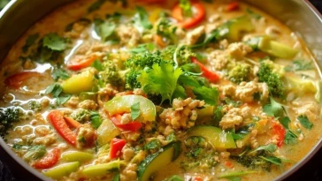 Curry Vert Thaï Au Poulet Haché