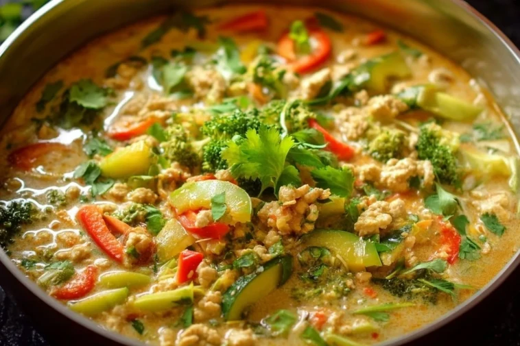 Curry Vert Thaï Au Poulet Haché