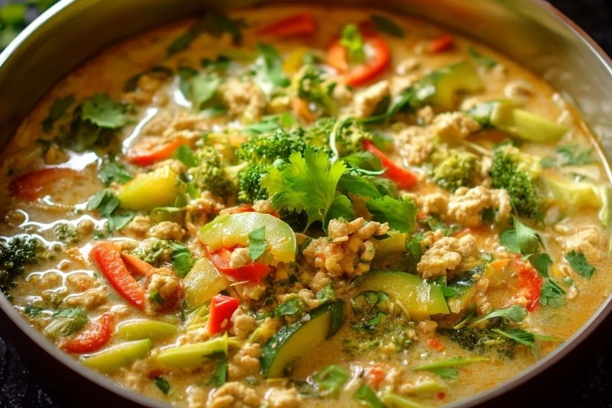 Curry Vert Thaï Au Poulet Haché