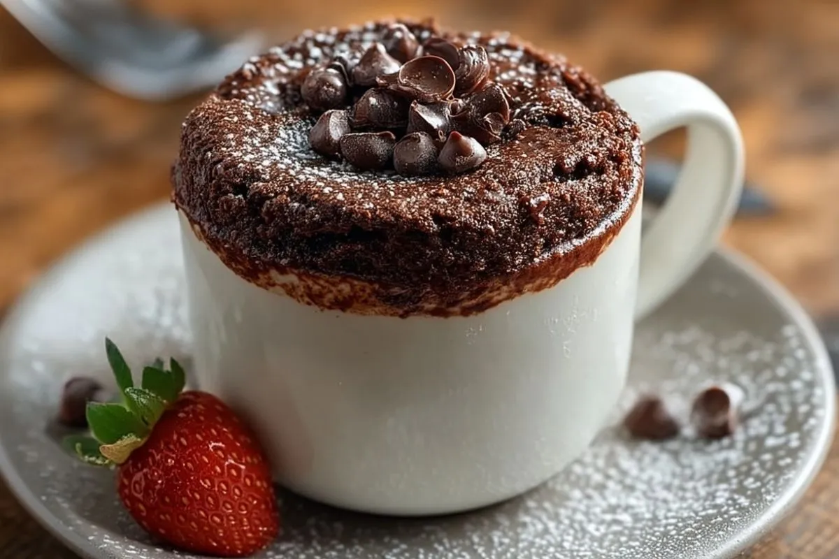 Gâteau Au Chocolat Dans Une Tasse Sans Gluten