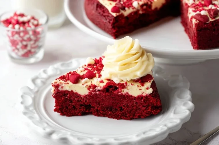 Gâteau aux Biscuits Velours Rouge