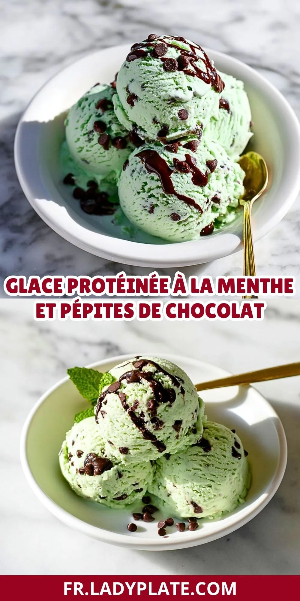 Glace Protéinée à la Menthe et Pépites de Chocolat (2)