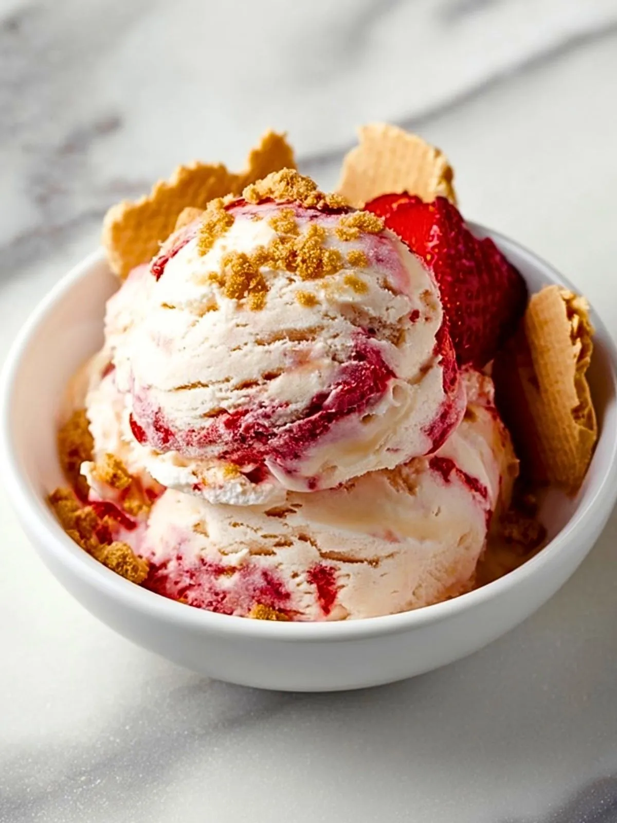 Glace Protéinée Au Cheesecake Aux Fraises (1)