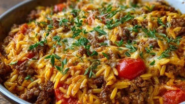 Gratin De Bœuf Haché Et Orge Perlé