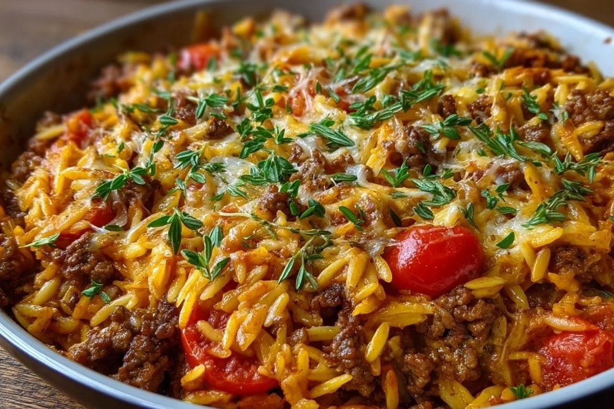 Gratin De Bœuf Haché Et Orge Perlé