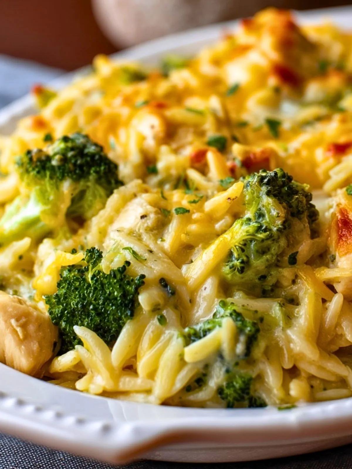 Gratin De Poulet Crèmeux Au Brocoli Et Orge (1)
