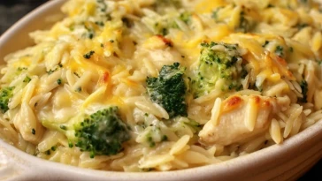 Gratin De Poulet Crèmeux Au Brocoli Et Orge