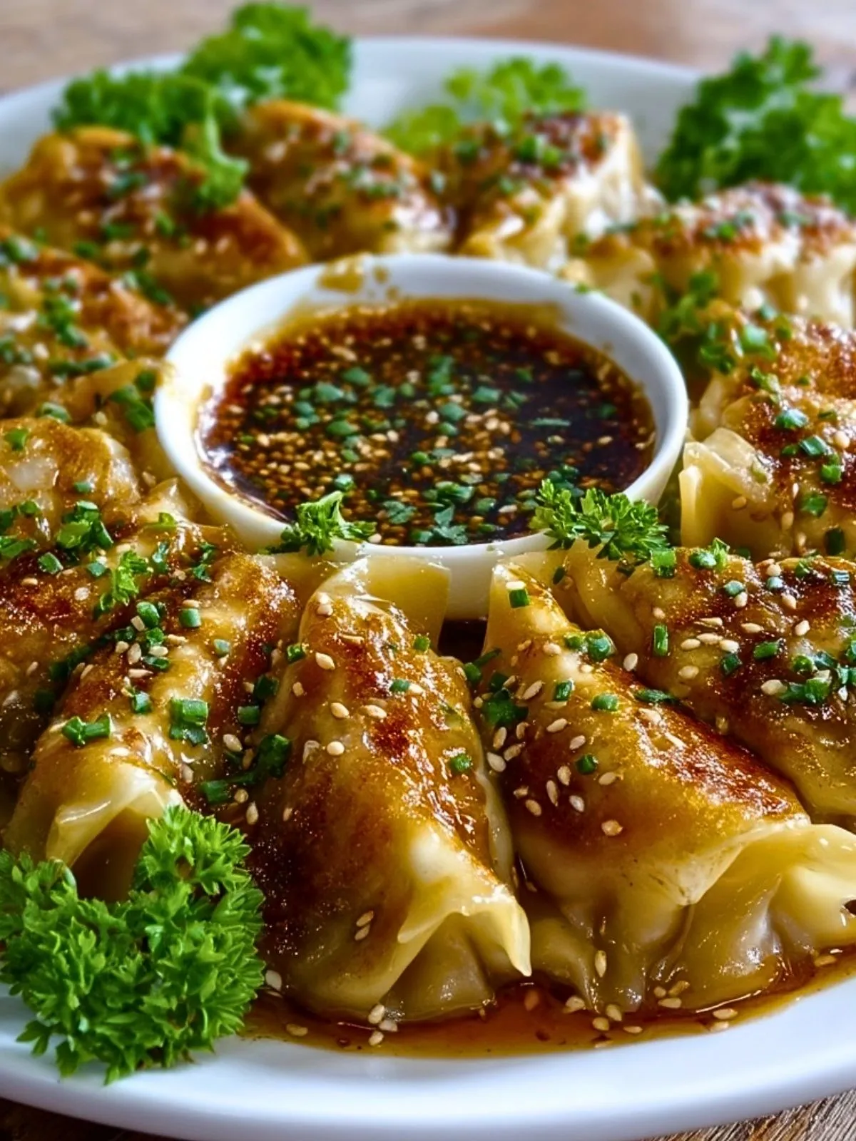 Gyoza Au Four Avec Sauce Aux Cacahuètes (1)