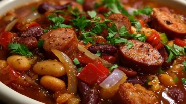 Haricots Cowboys au Kielbasa