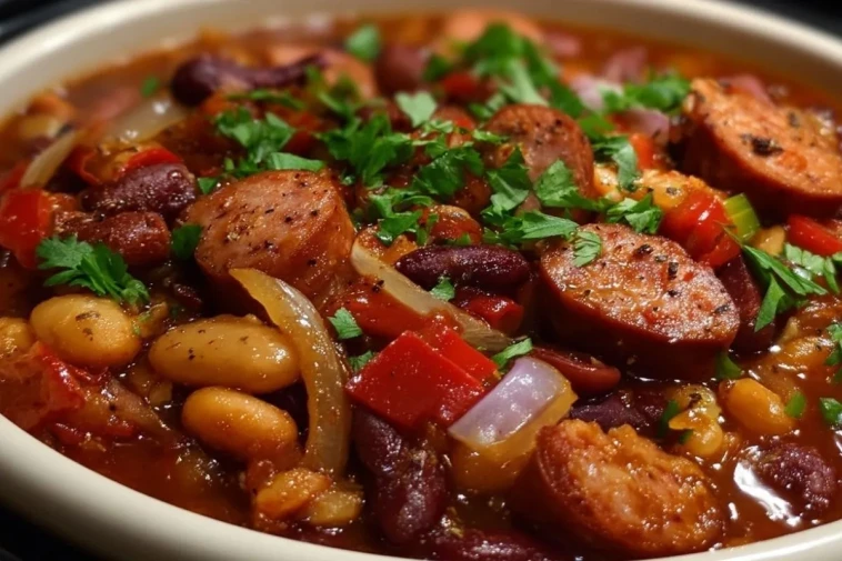 Haricots Cowboys au Kielbasa