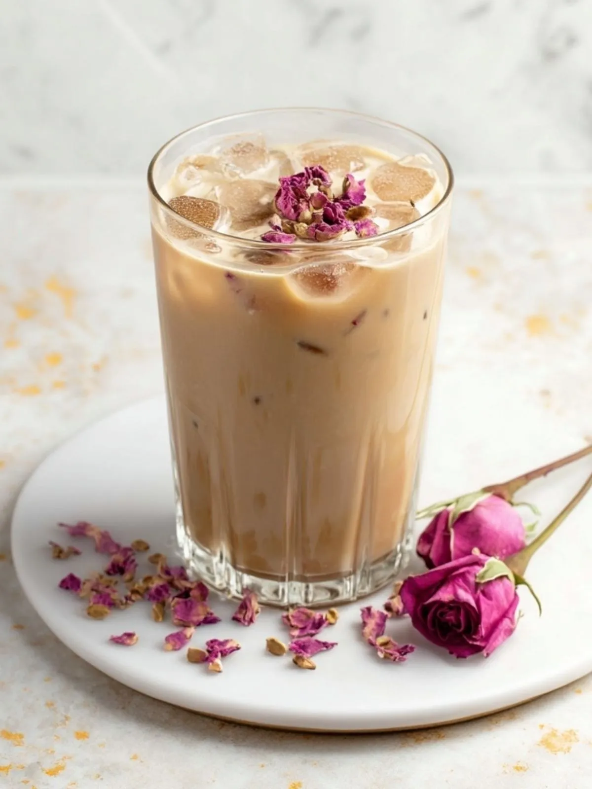 Latte Glacé Au Cardamome Et À La Rose (1)
