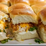 Mini Sandwiches De Poulet Crémeux