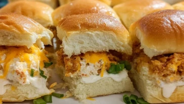 Mini Sandwiches De Poulet Crémeux