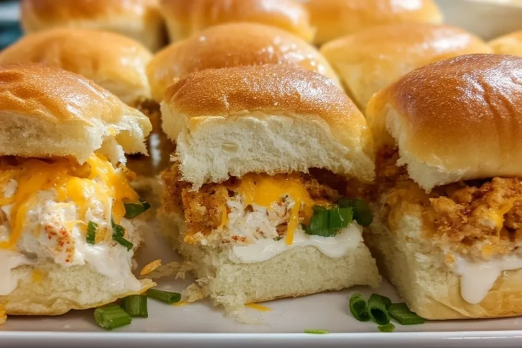 Mini Sandwiches De Poulet Crémeux