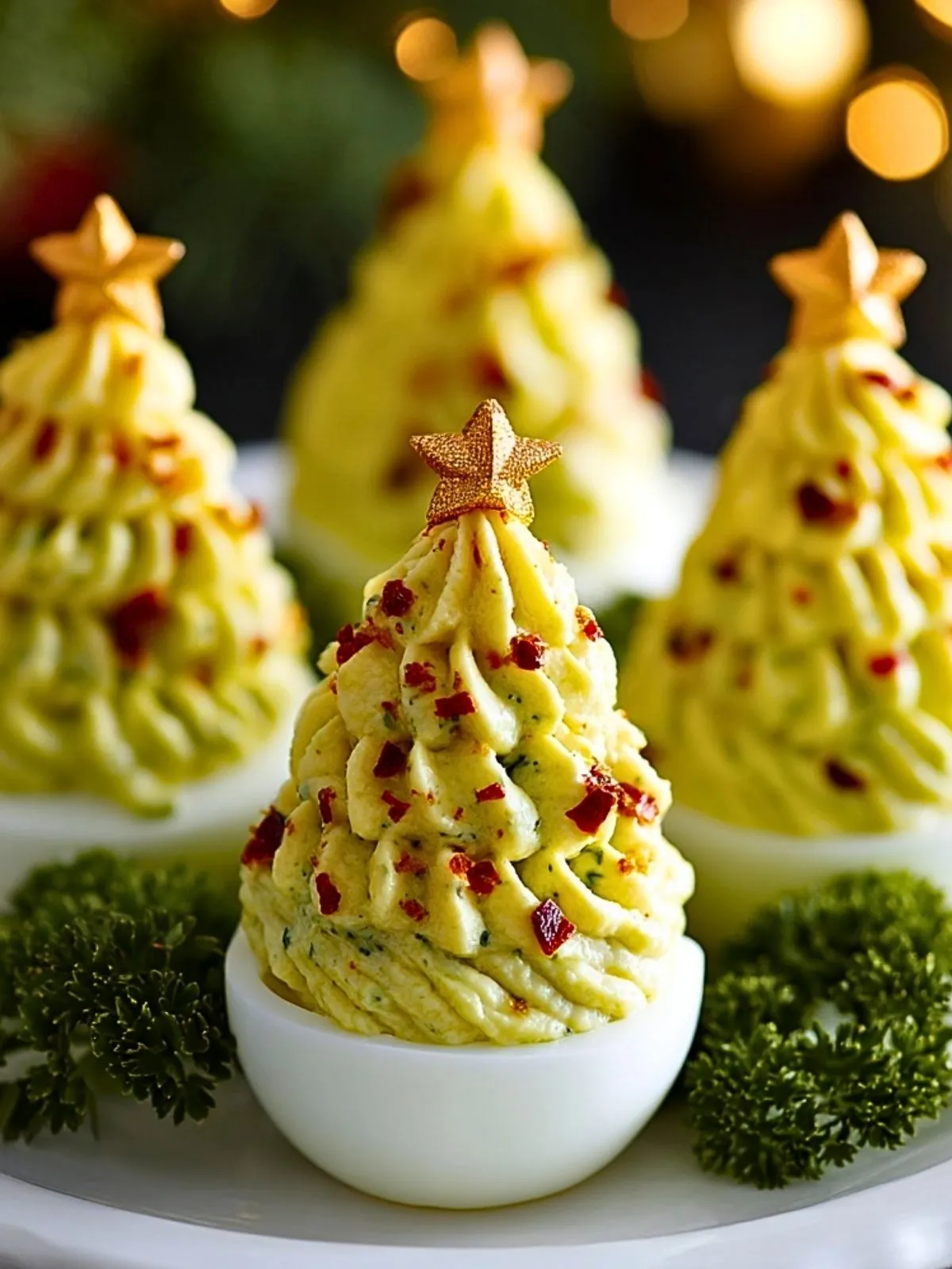 Oeufs Durs En Arbre De Noël (1)