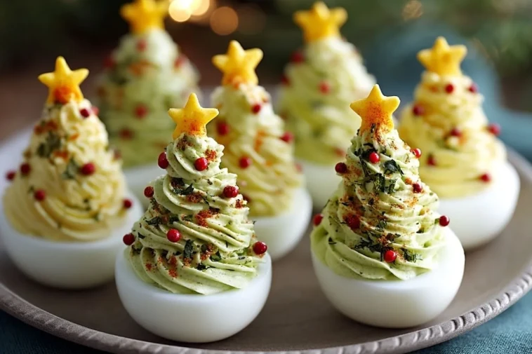 Oeufs Durs En Arbre De Noël