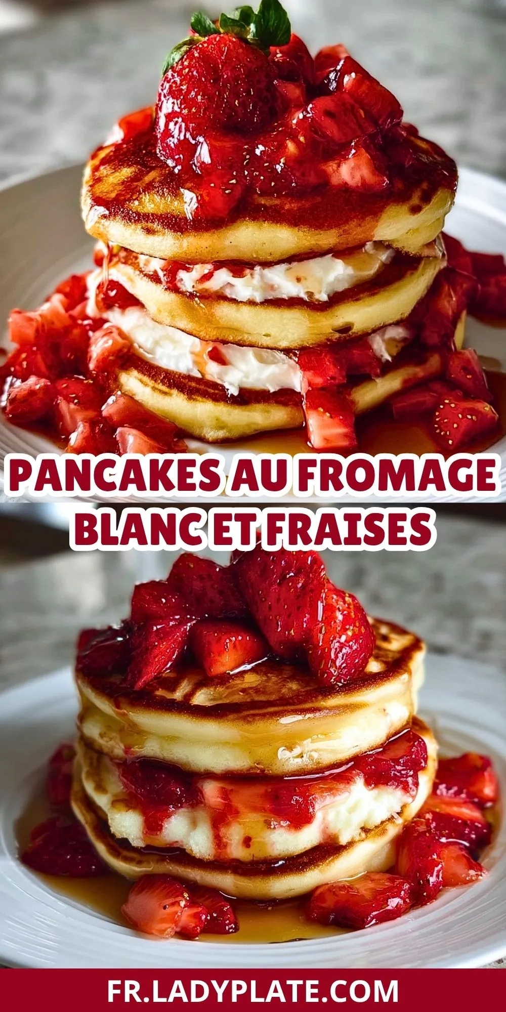 Pancakes Au Fromage Blanc Et Fraises (2)