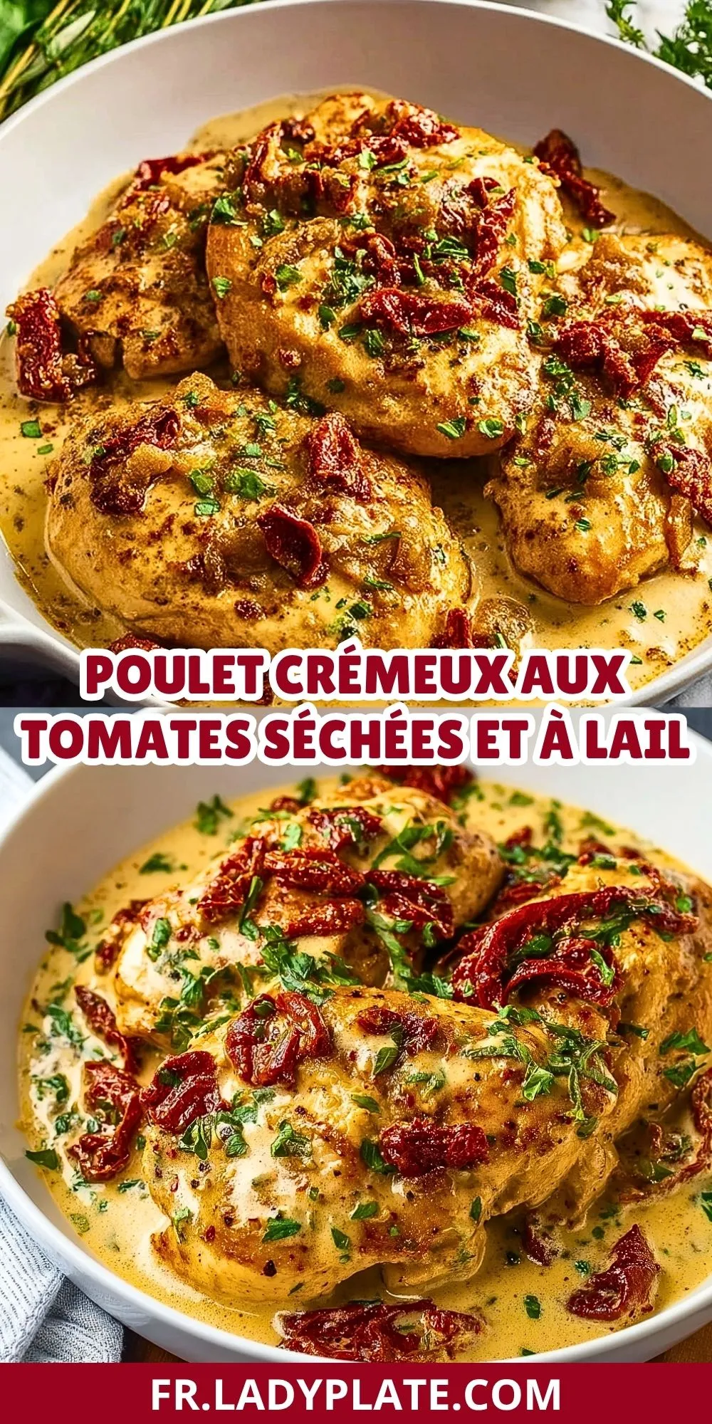 Poulet Crémeux Aux Tomates Séchées Et À LAil (2)