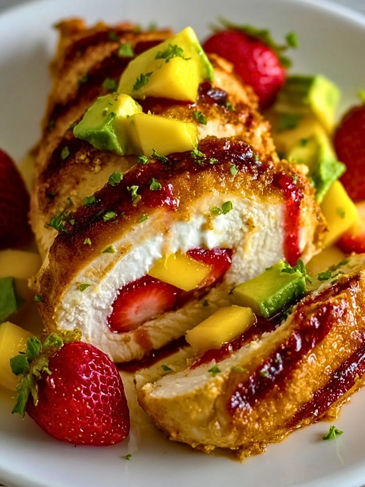 Poulet Grillé aux Mangues et Avocats (1)
