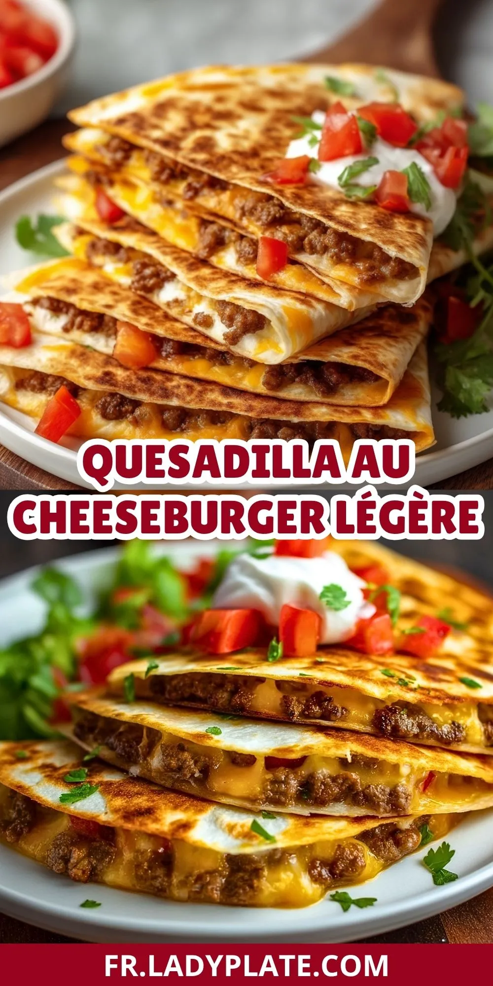 Quesadilla Au Cheeseburger Légère (2)