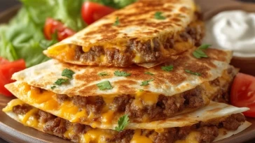 Quesadilla Au Cheeseburger Légère