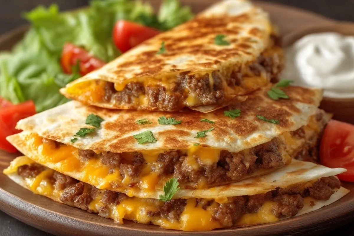 Quesadilla Au Cheeseburger Légère