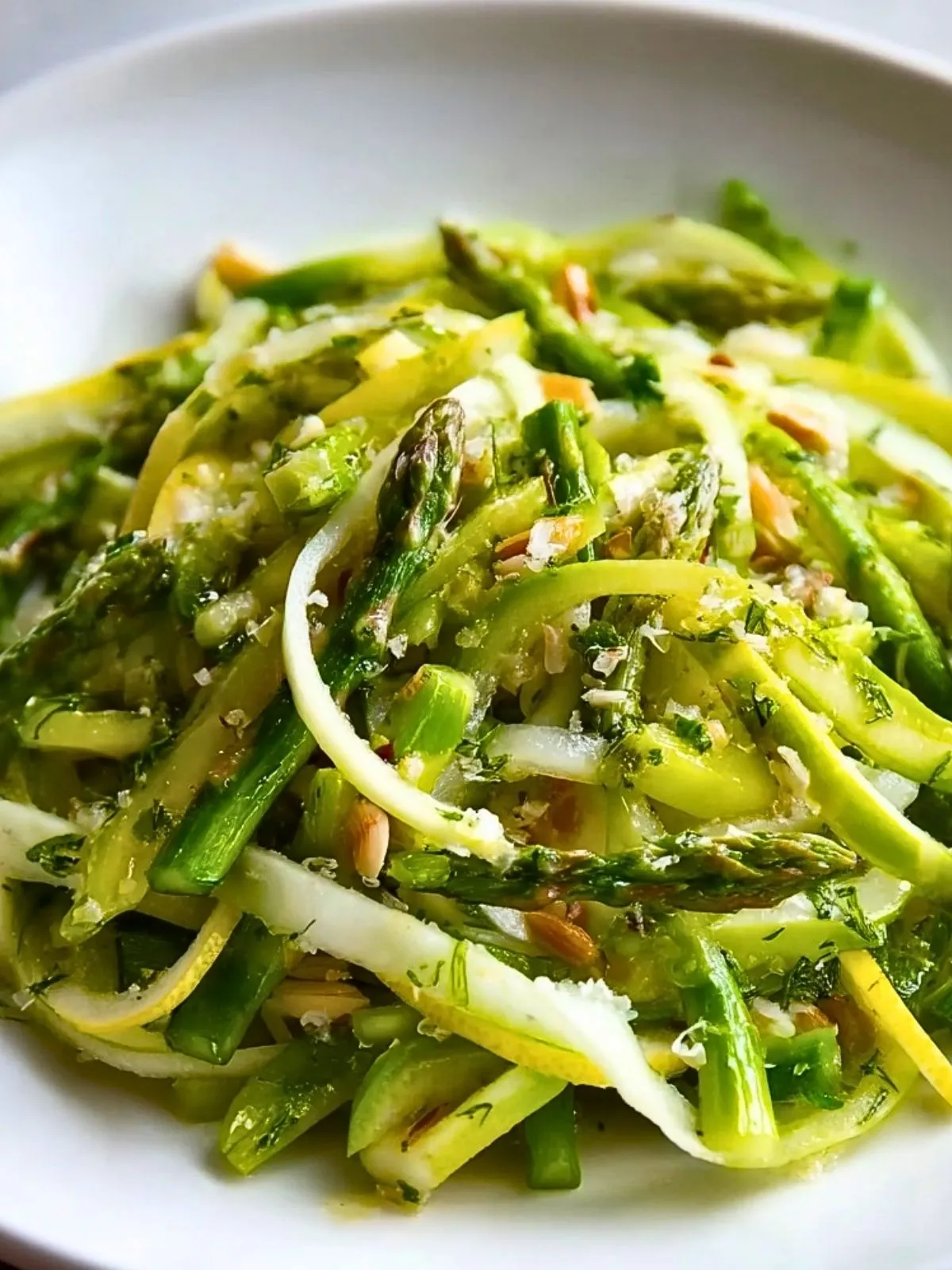 Salade DAsperges Râpées Avec Vinaigrette Au Citron (1)