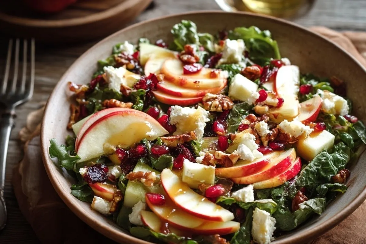 Salade DAutomne Aux Pommes Honeycrisp Et Feta