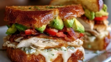 Sandwich Au Poulet Garnie DAvocat
