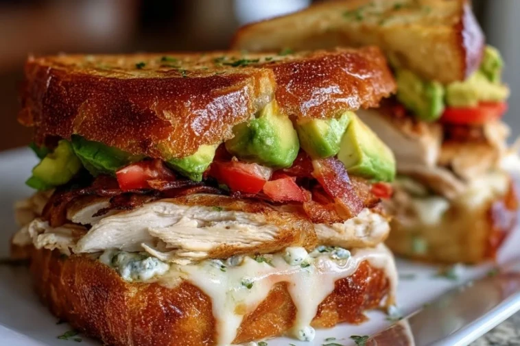 Sandwich Au Poulet Garnie DAvocat