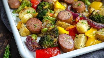 Saucisse Rôtie aux Légumes