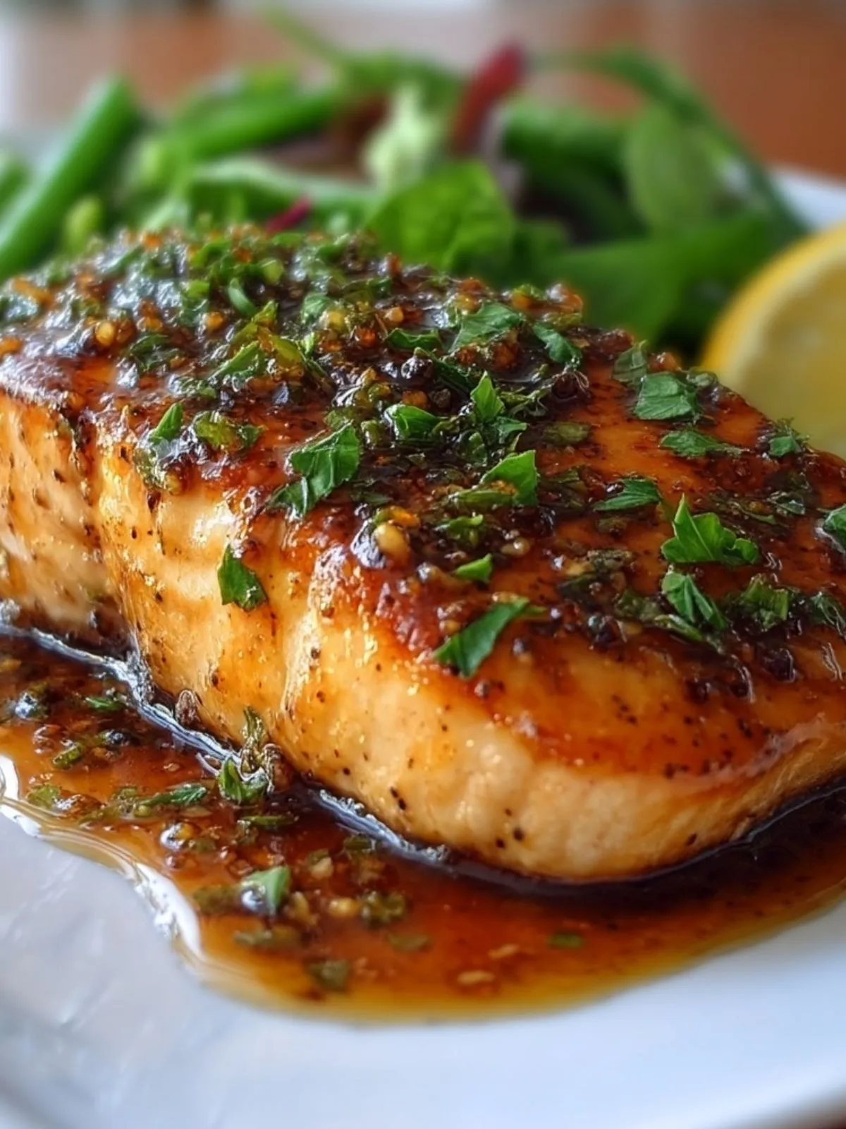 Saumon Au Sirop DErable Cuit Au Four (1)