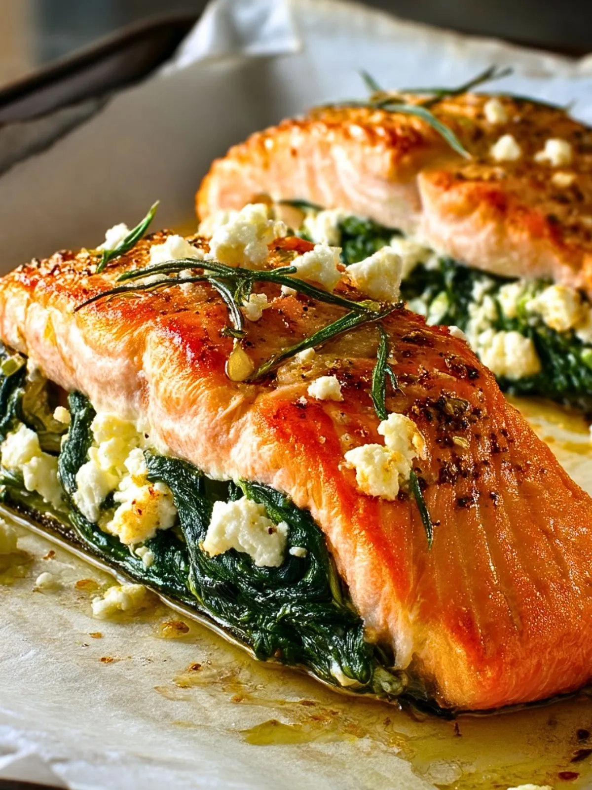 Saumon Farci Aux Épinards Et Feta (1)