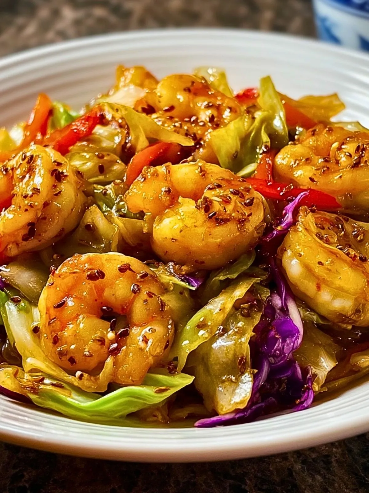Sauté De Crevettes Asiatiques Au Chou (1)