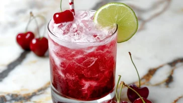 Soda Sale Aux Cerises Et Citron Vert