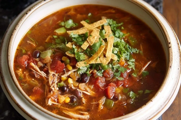 Soupe Tortilla au Poulet en Cocotte