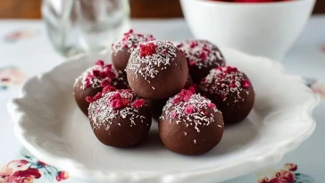 Truffes Au Chocolat Et Framboise Sans Cuisson